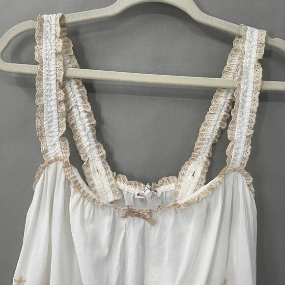 Reformation Paige Top Blouse Womens Large Cottagecore Boho Swiftie Whimsical - Picture 6 of 12